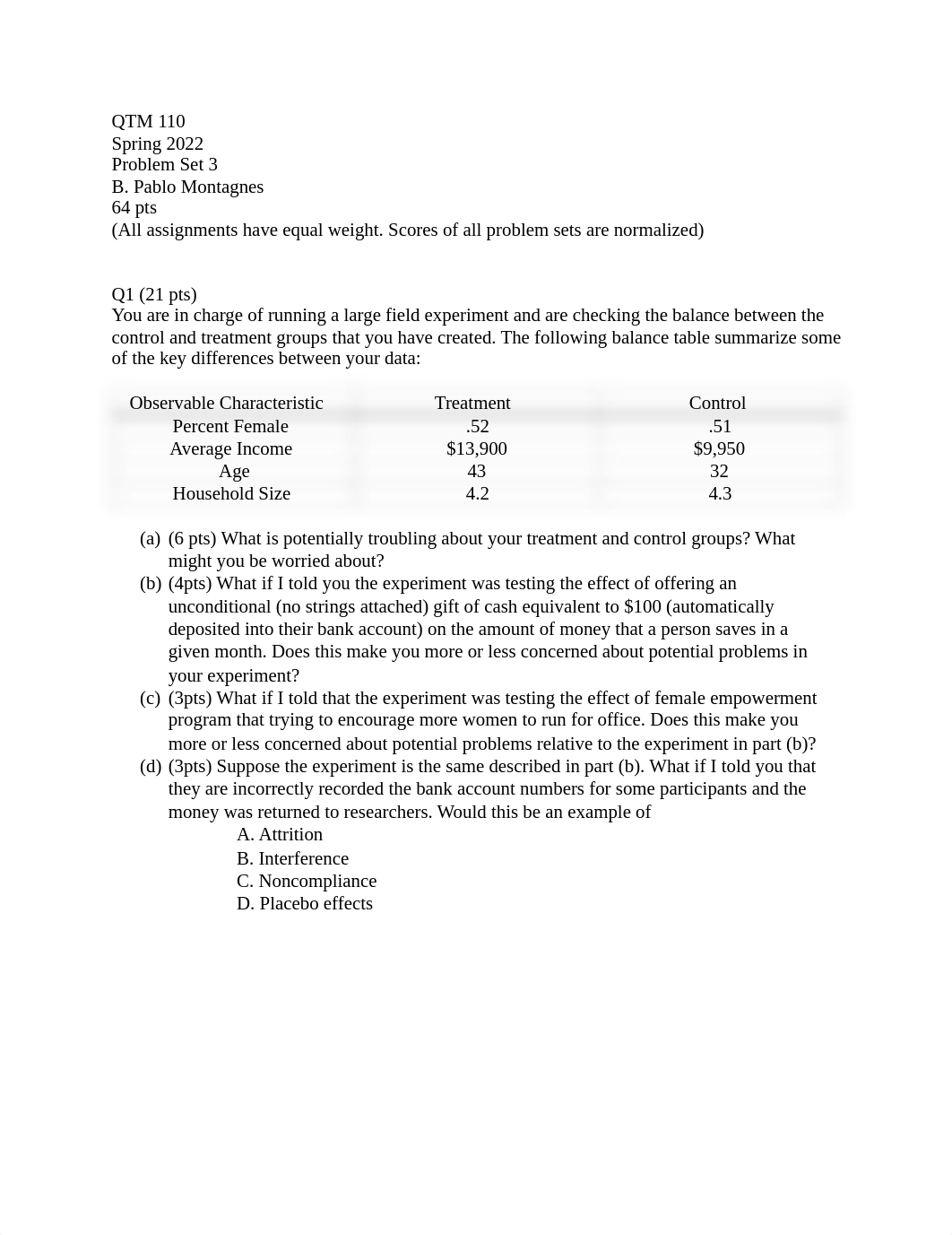 QTM110_S22_Problem Set 3_PDF.pdf_dxkzx2l7fht_page1