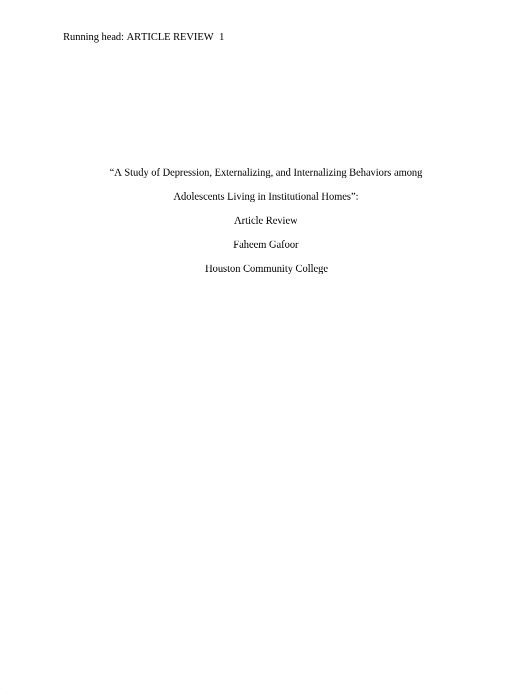 A Study of Depression Article Review.docx_dxl8hreolwe_page1