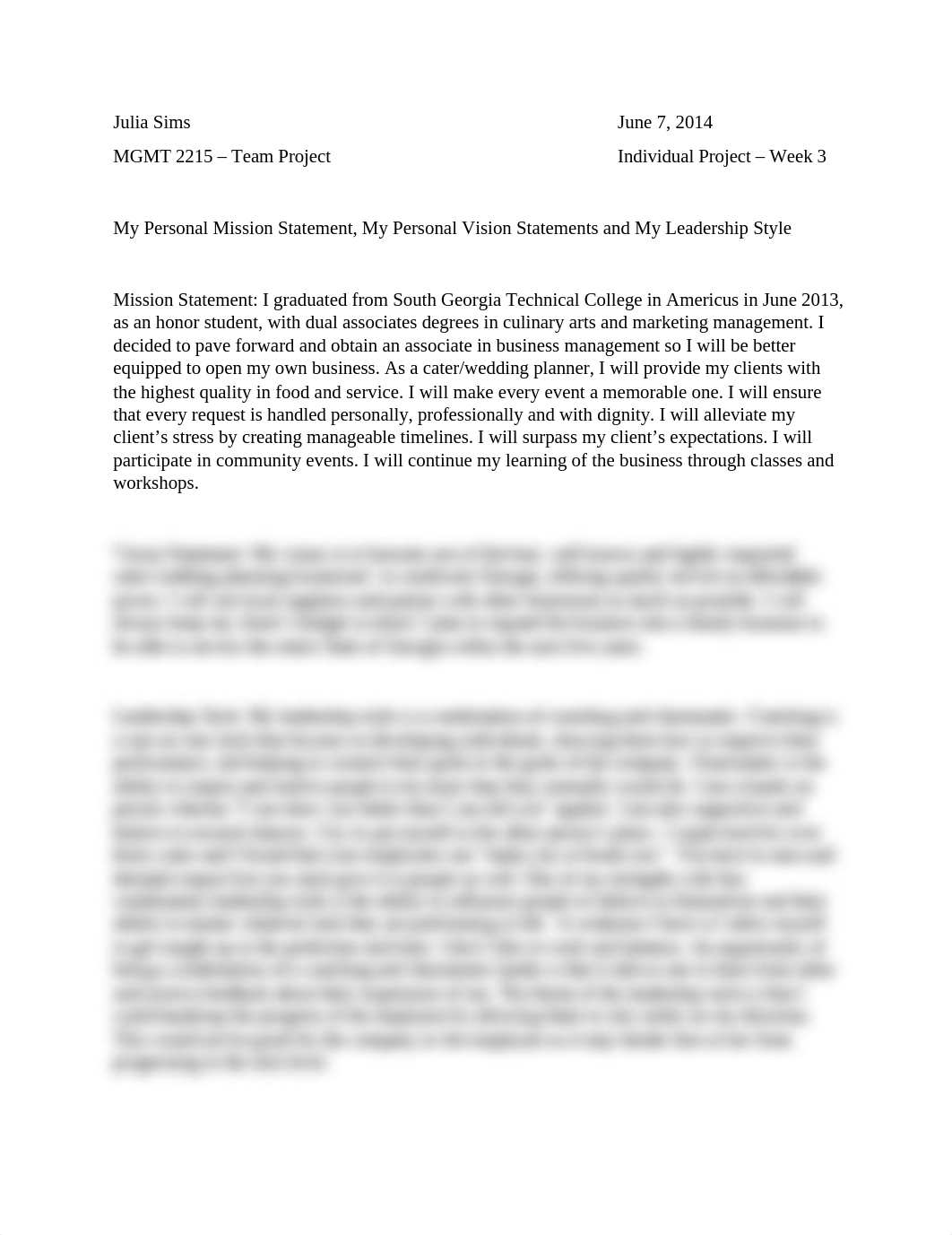 Julia Sims -MGMT 2215 - Team Project -Individual Project - Week 3_dxlb5piysq7_page1