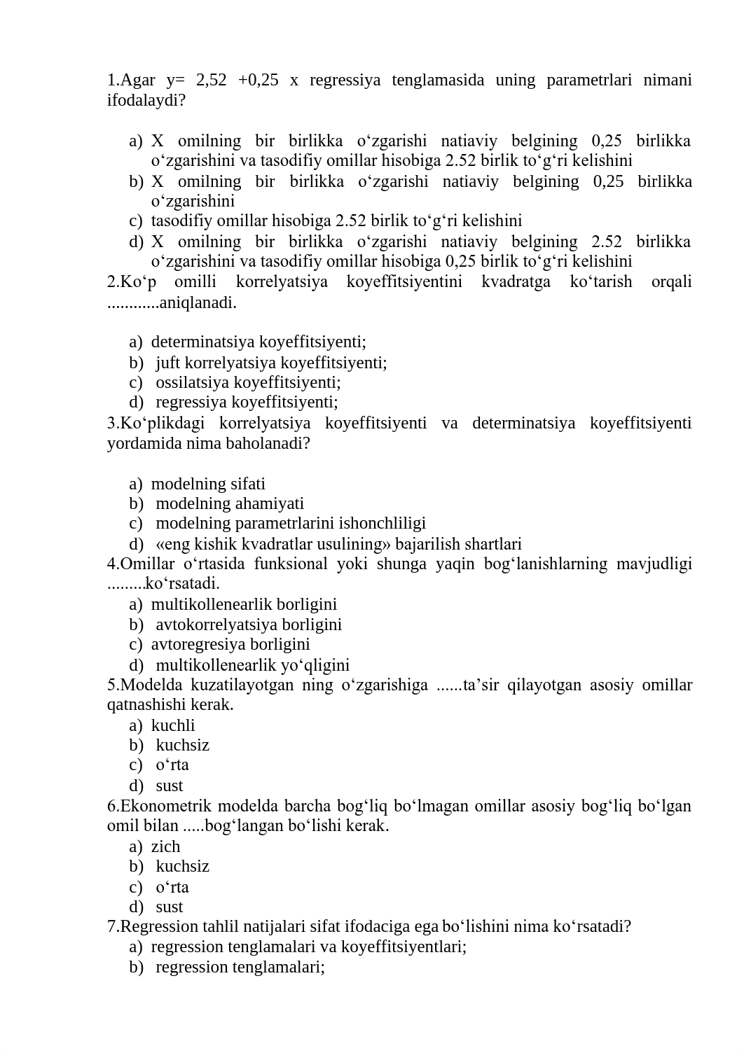 test Ekonometrikaga kirish 2-Oraliq.pdf_dxlbbevg5rn_page1