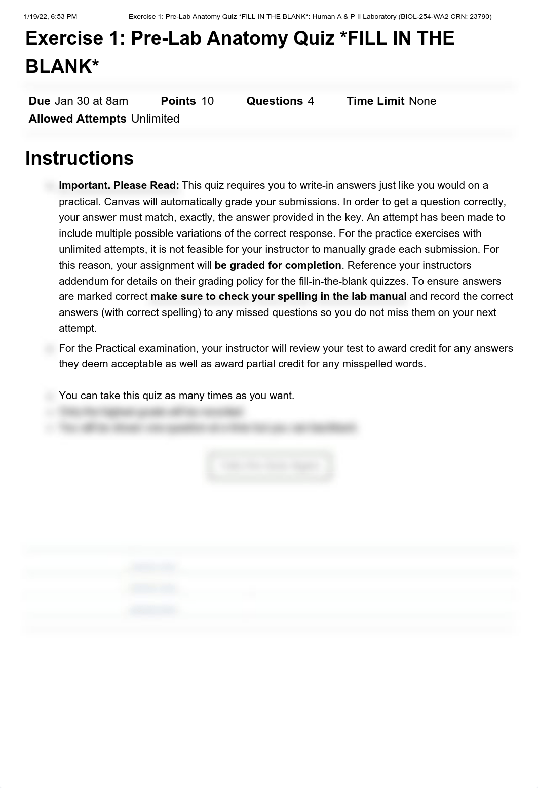 Exercise 1_ Pre-Lab Anatomy Quiz _FILL IN THE BLANK__ Human A & P II Laboratory (BIOL-254-WA2 CRN_ 2_dxld2l7jtn5_page1