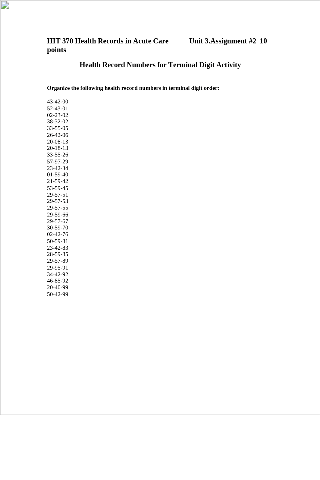 HIT 370 Unit 3.Assignment 3.Terminal Digit Activity_dxli2jp47to_page1