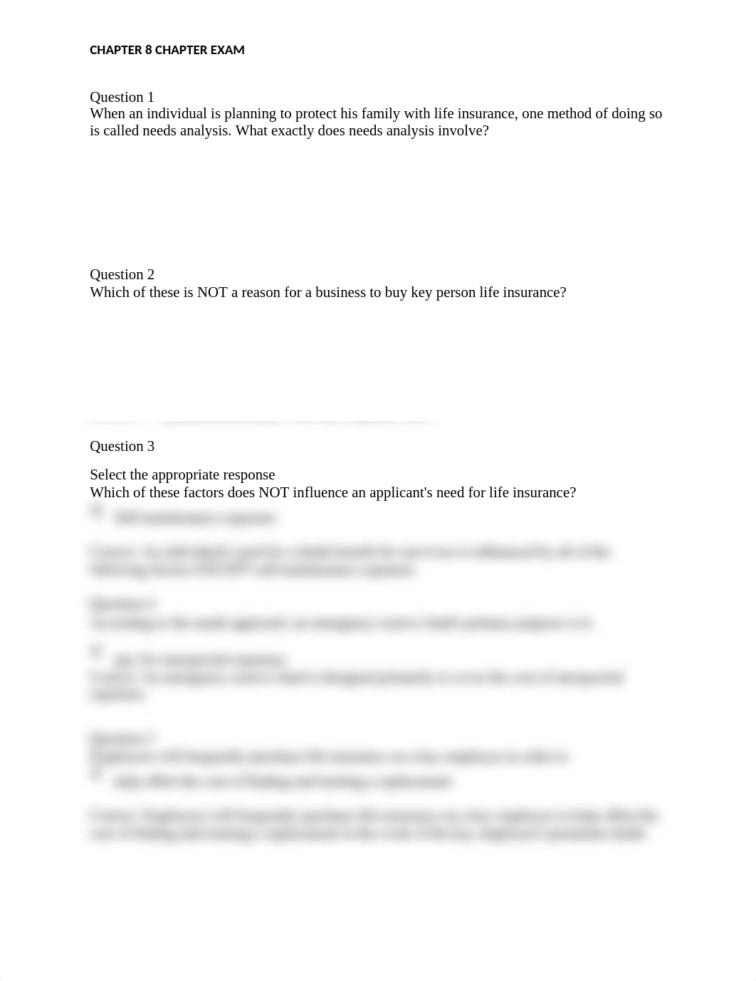 Chapter 8 Chapter Exam - The Uses of Life Insurance Chapter Exam.docx_dxlndr8mouy_page1