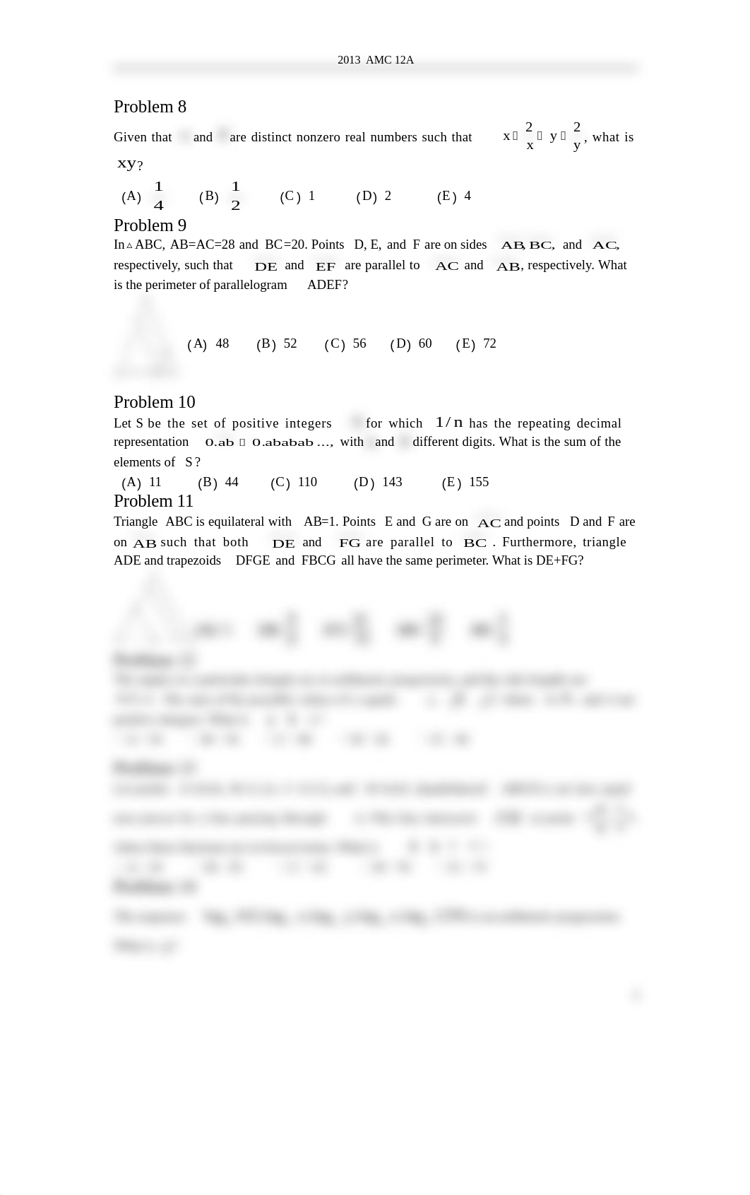 2013 AMC 12A Problems.doc_dxlot50anrh_page2