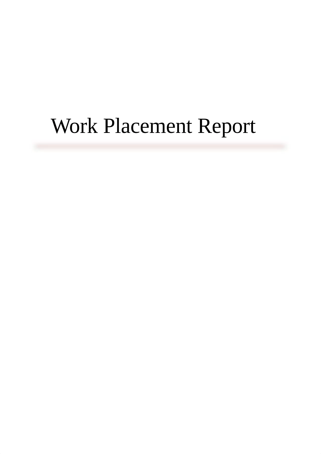 Work Placement Report Final.docx.pdf_dxm7628w985_page1