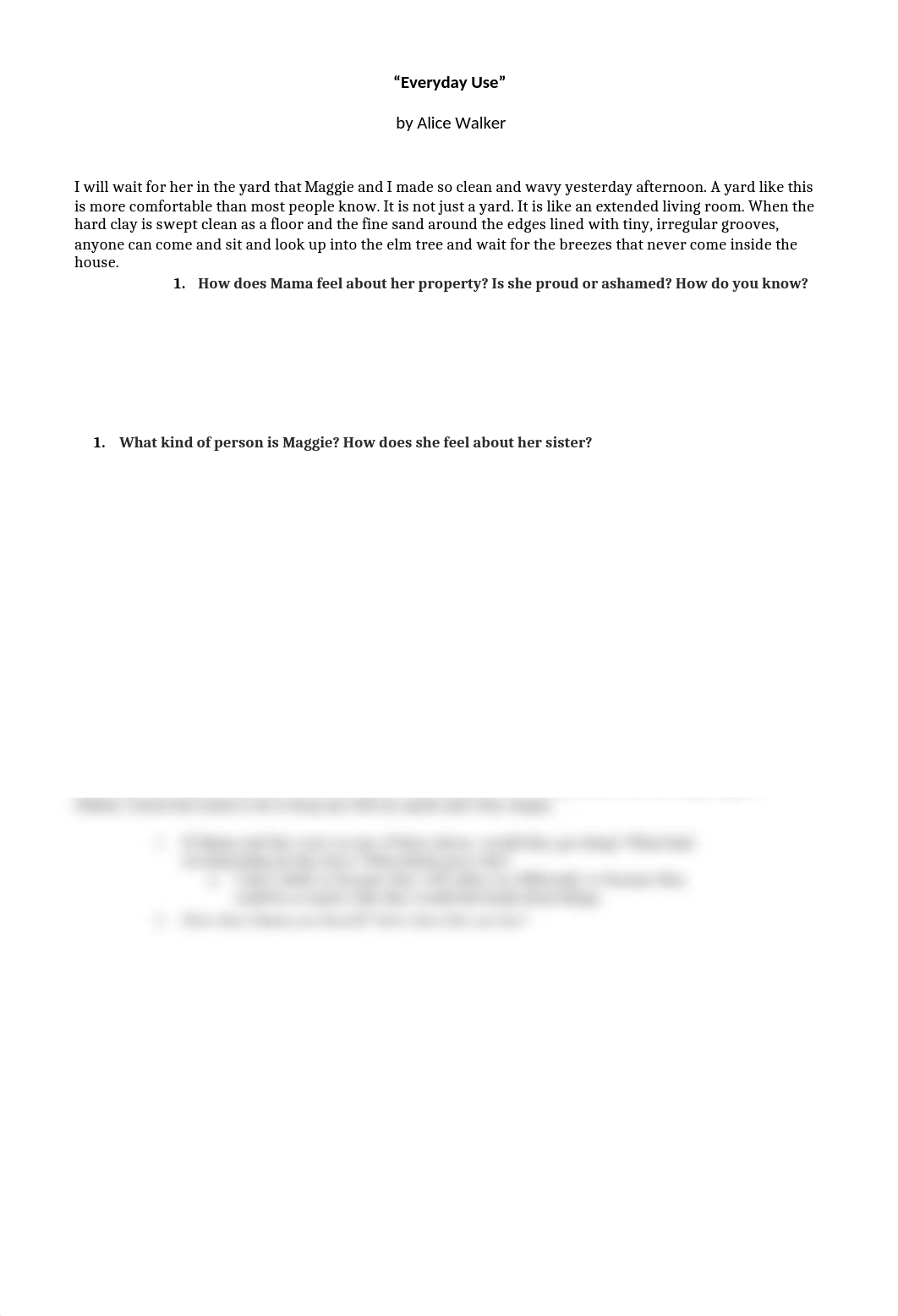 Everyday Use with questions (1).docx_dxm82mr0z1e_page1