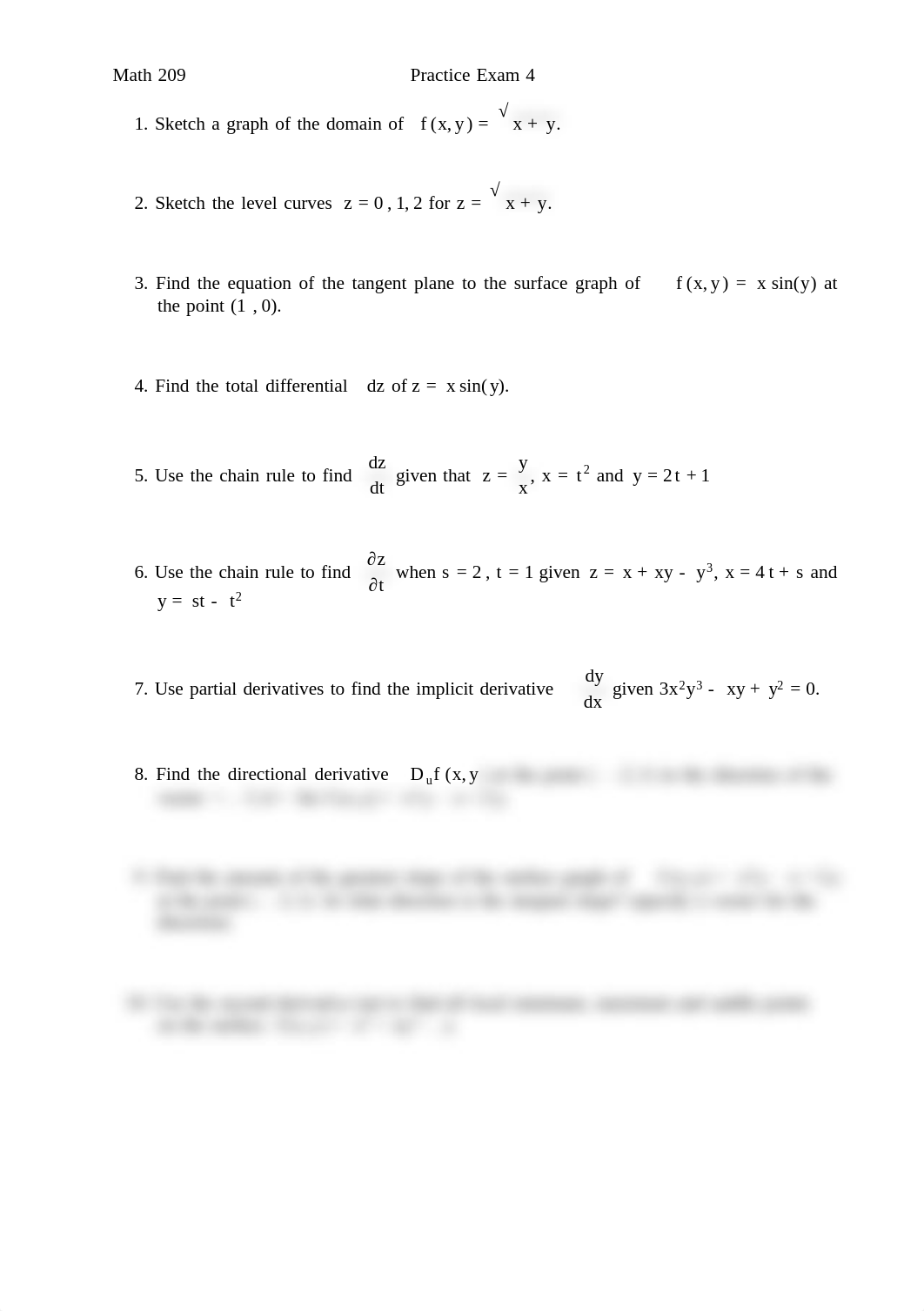 Calculus 3 Practice Exam 4_dxmc1es1bmc_page1