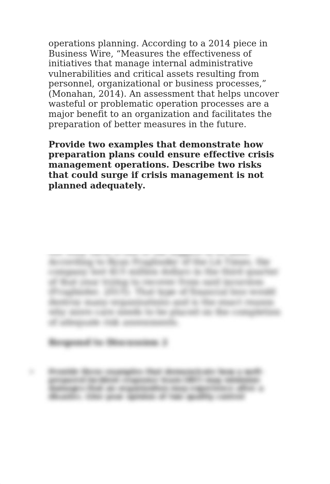 Respond to Discussion 1
Identify three of the most important benefits_dxmdrkg7o68_page2