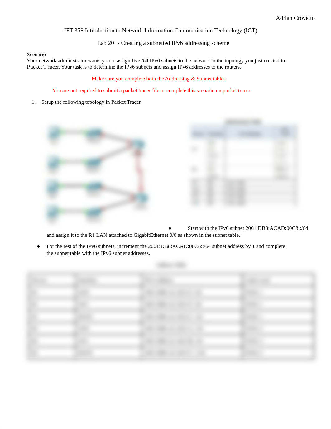 Lab 20 (IPv6 - Create a subnetted IPv6 Addressing).docx_dxmfrzy26gf_page1