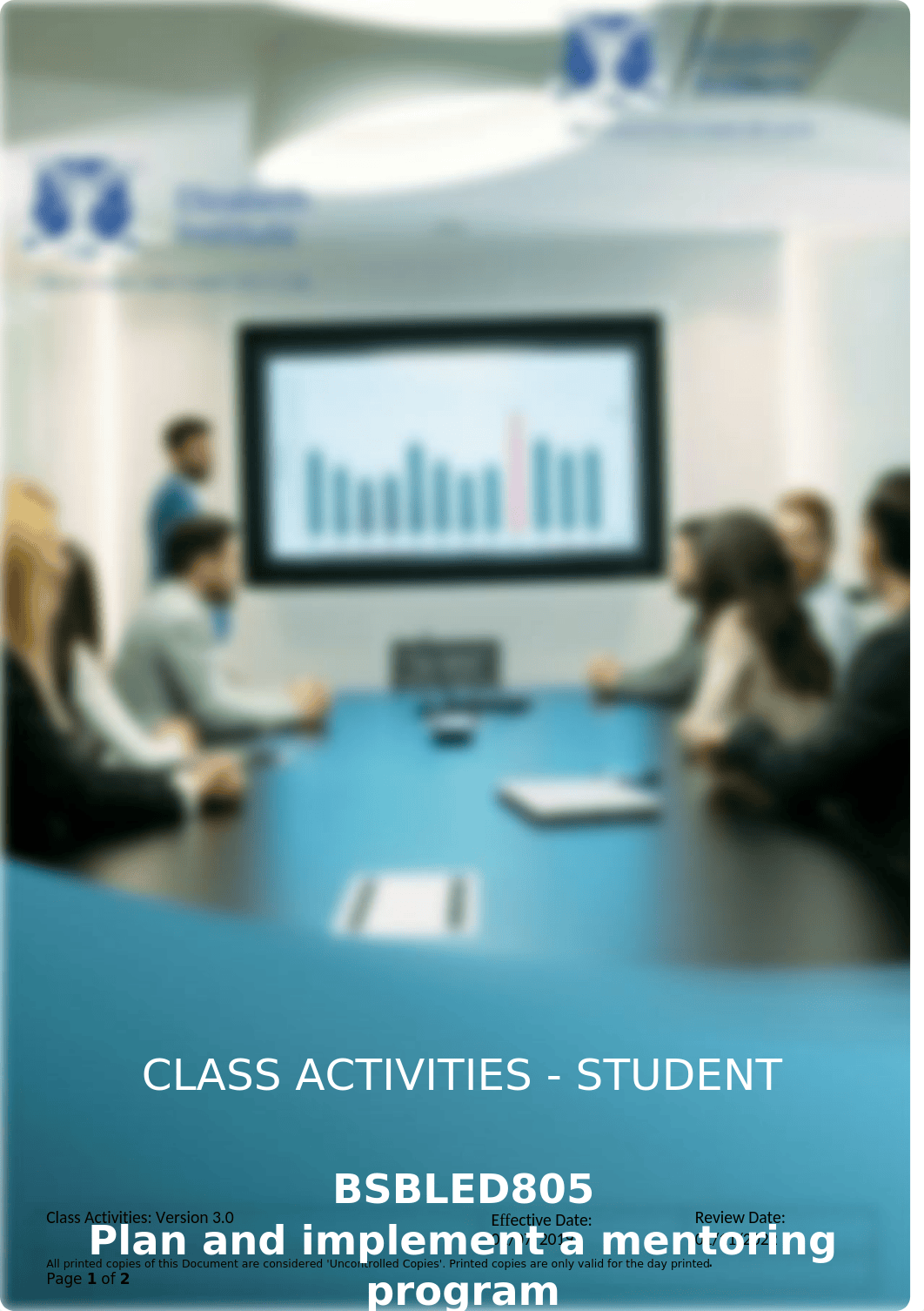 BSBLED805 Class activity book - Student.docx_dxmghqcvg9z_page1