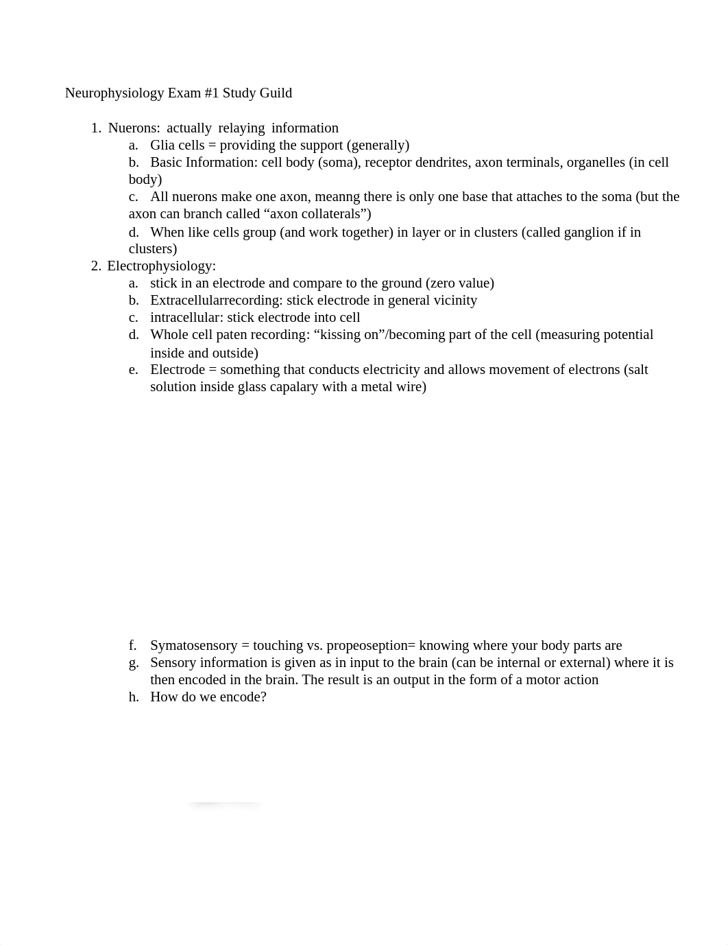 Study Guide for Neurophysiology_dxml5k3x1l2_page1