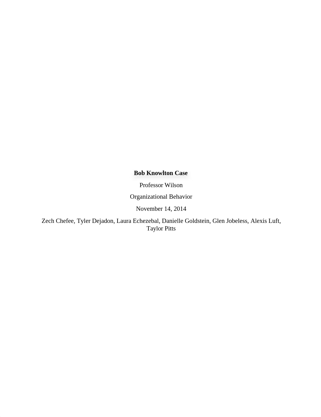 Bob Knowlton Case - Written Analysis_dxmp1sfovhd_page1