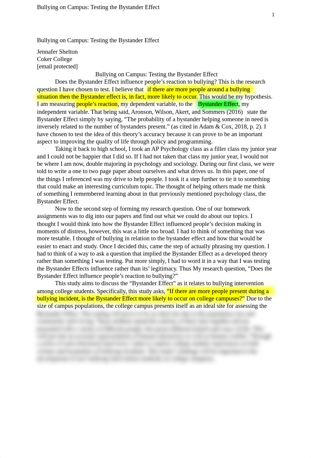 Bullying on Campus: Testing the Bystander Effect_dxn09a2255q_page1