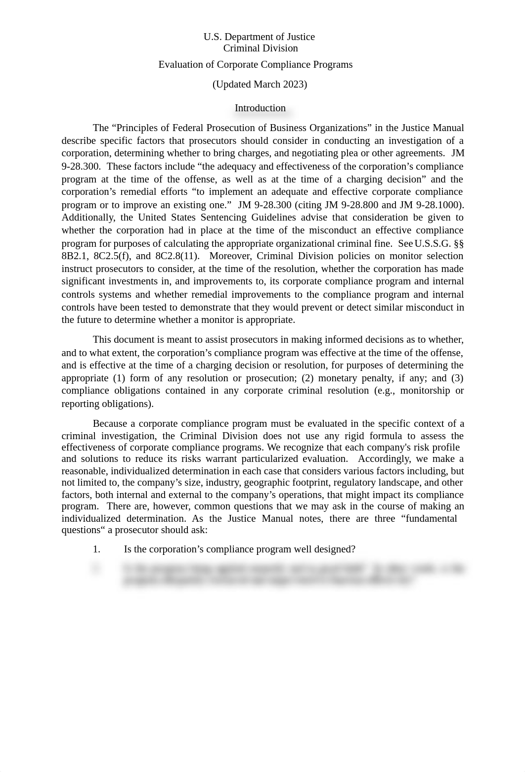 U.S. Department of Justice (Evaluation of Corporate Compliance Programs).pdf_dxn5t3hxitg_page1