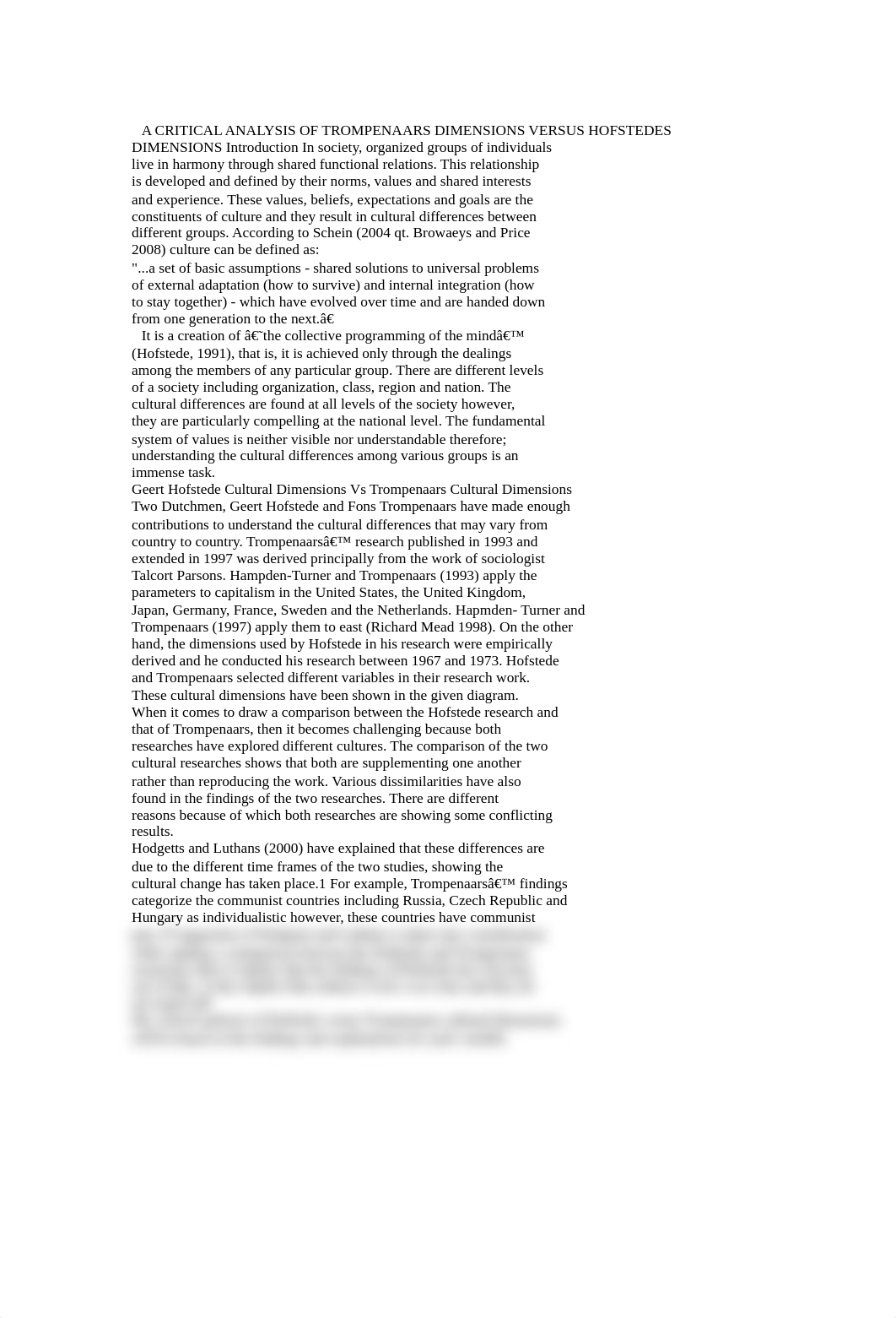 A critical analysis of trompenaars' dimensions versus hofstede's dimensions, with the reference to y_dxnjvne6b3m_page1