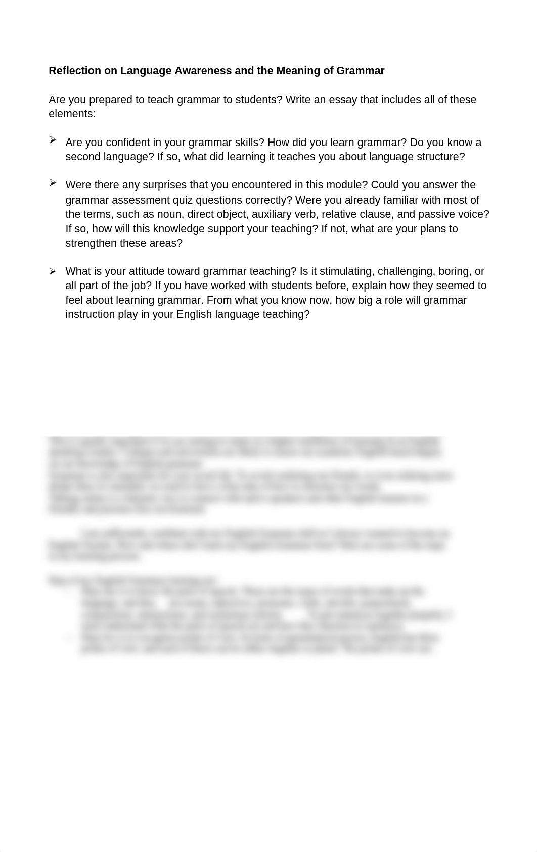 Reflection on Language Awareness and the Meaning of Grammar.docx_dxnt18r1itn_page1