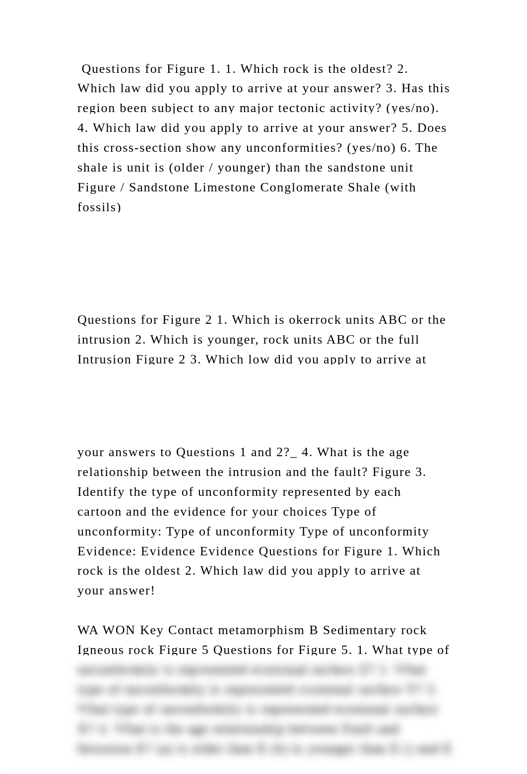 Questions for Figure 1. 1. Which rock is the oldest 2. Which law did.docx_dxnv7i4ec6g_page2