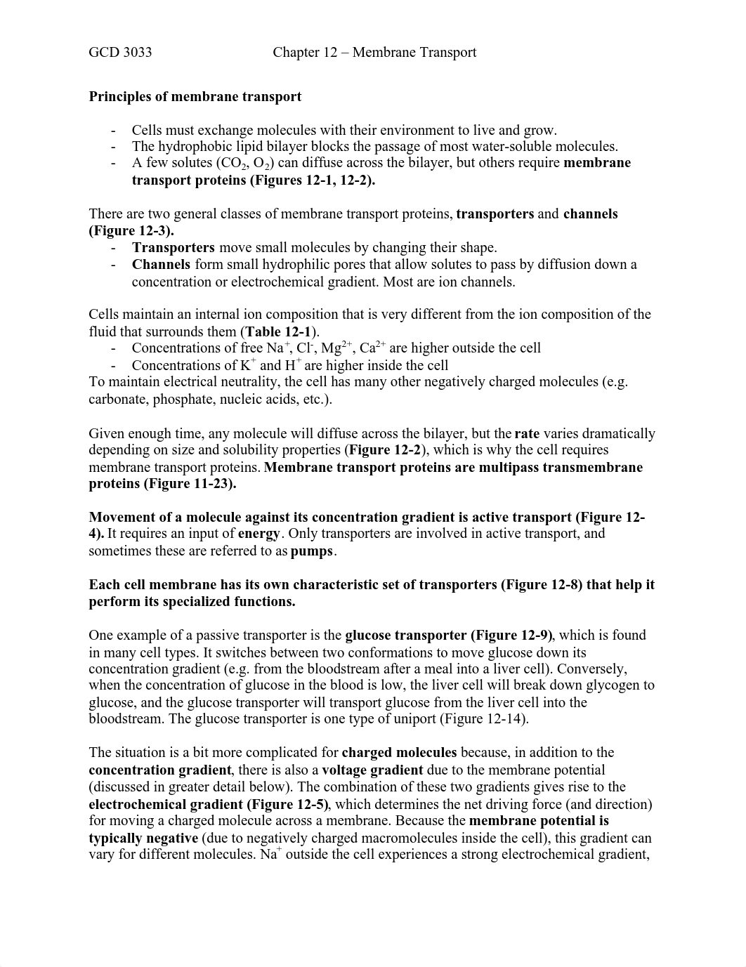 Study Guide for Chapter 12 - Membrane Transport.pdf_dxnwtk9xkx7_page1