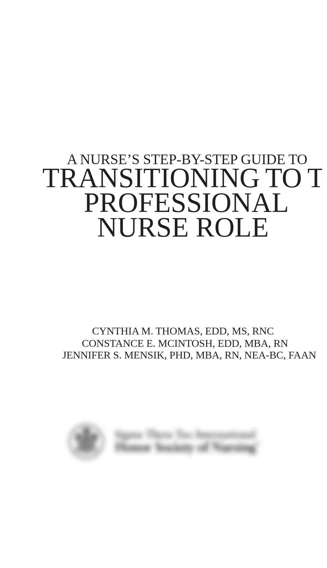 A Nurse's Step-by-step Guide to Transitioning to the Professional Nurse Role by Cynthia M. Thomas, C_dxo0ipdviol_page4