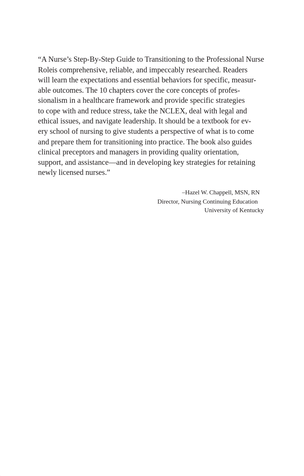 A Nurse's Step-by-step Guide to Transitioning to the Professional Nurse Role by Cynthia M. Thomas, C_dxo0ipdviol_page3