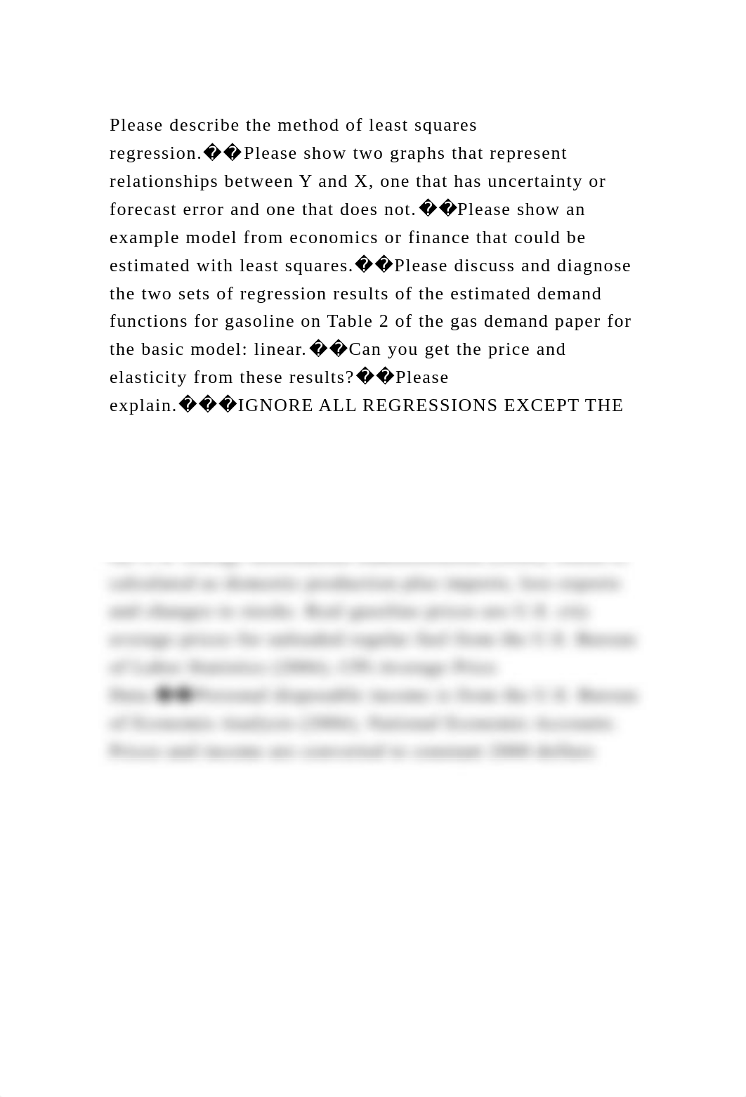 Please describe the method of least squares regression.��Please show.docx_dxo3vbu1j3i_page2