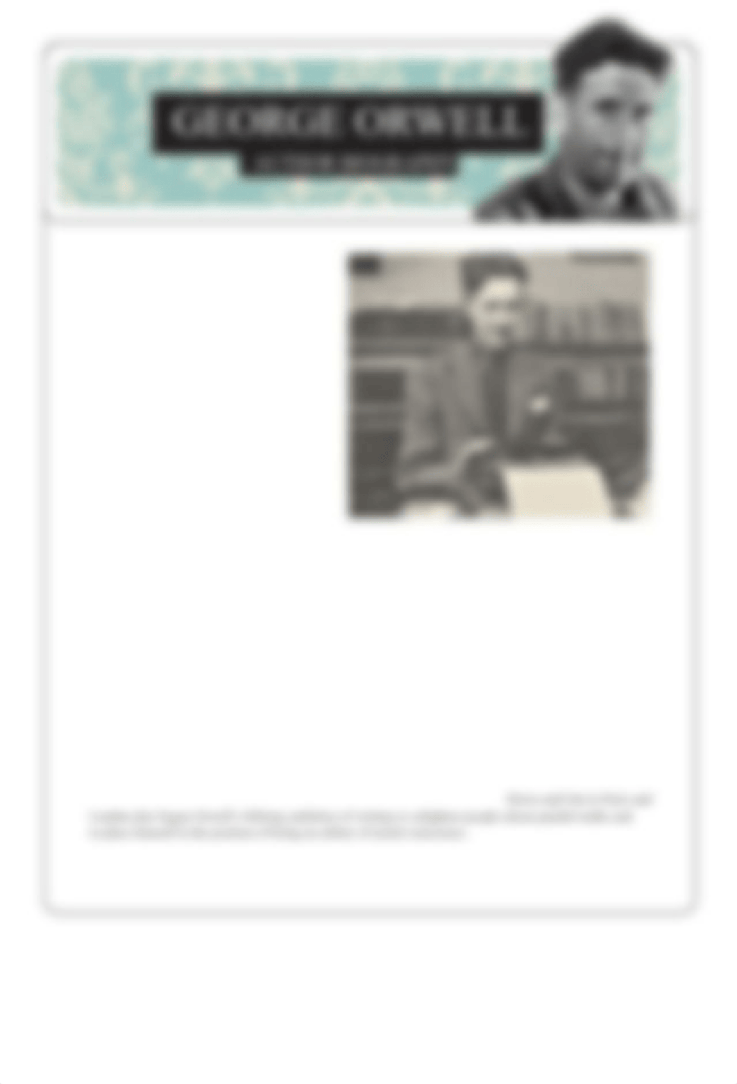 ANSWER KEY George Orwell Author Study.pdf_dxodmaj1i9x_page1