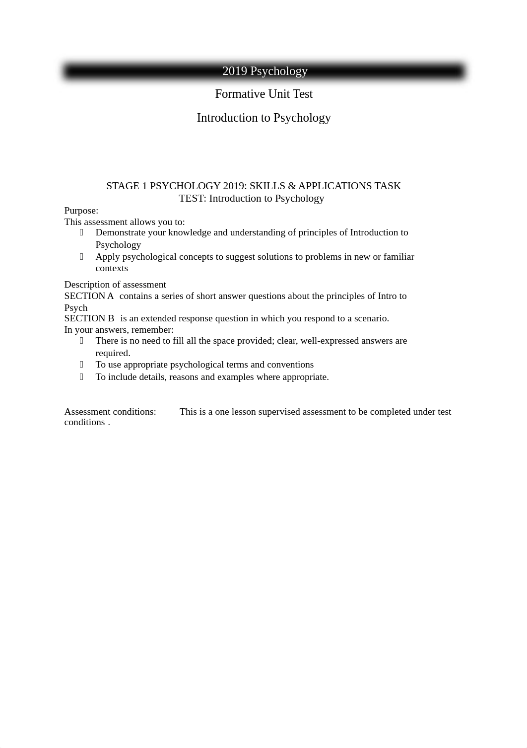 Formative Test - 2019 Introduction to Psychology ANSWERS.docx_dxowgxbv4ol_page1