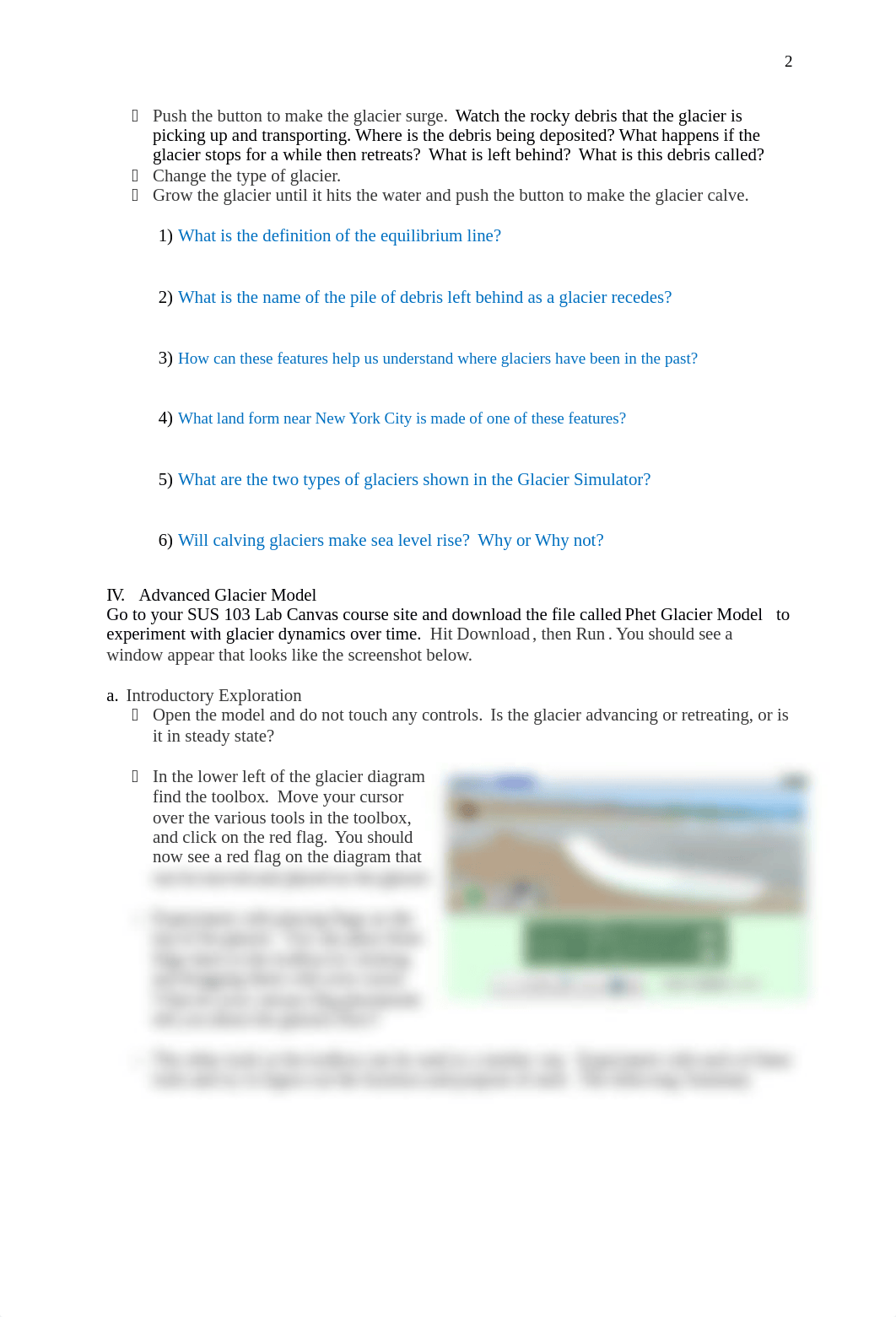 SUS 103 LAB PROCEDURES - Glaciers and Sea Level Rise.docx_dxoxbhjntoj_page2