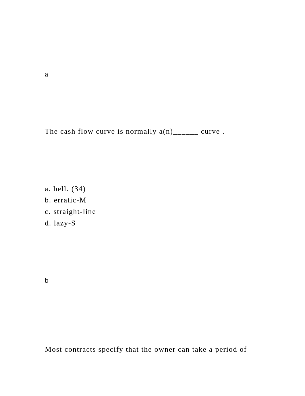 aThe cash flow curve is normally a(n)______ curve ..docx_dxpgar5afgt_page2