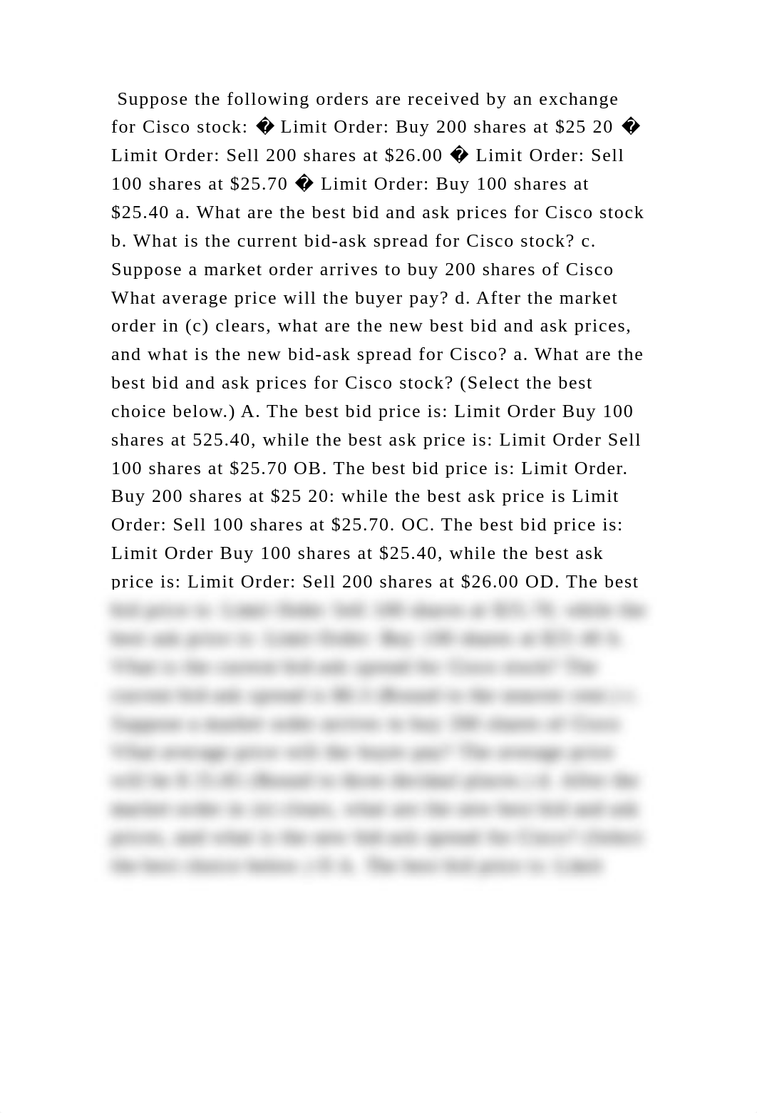 Suppose the following orders are received by an exchange for Cisco st.docx_dxpq59voh27_page2