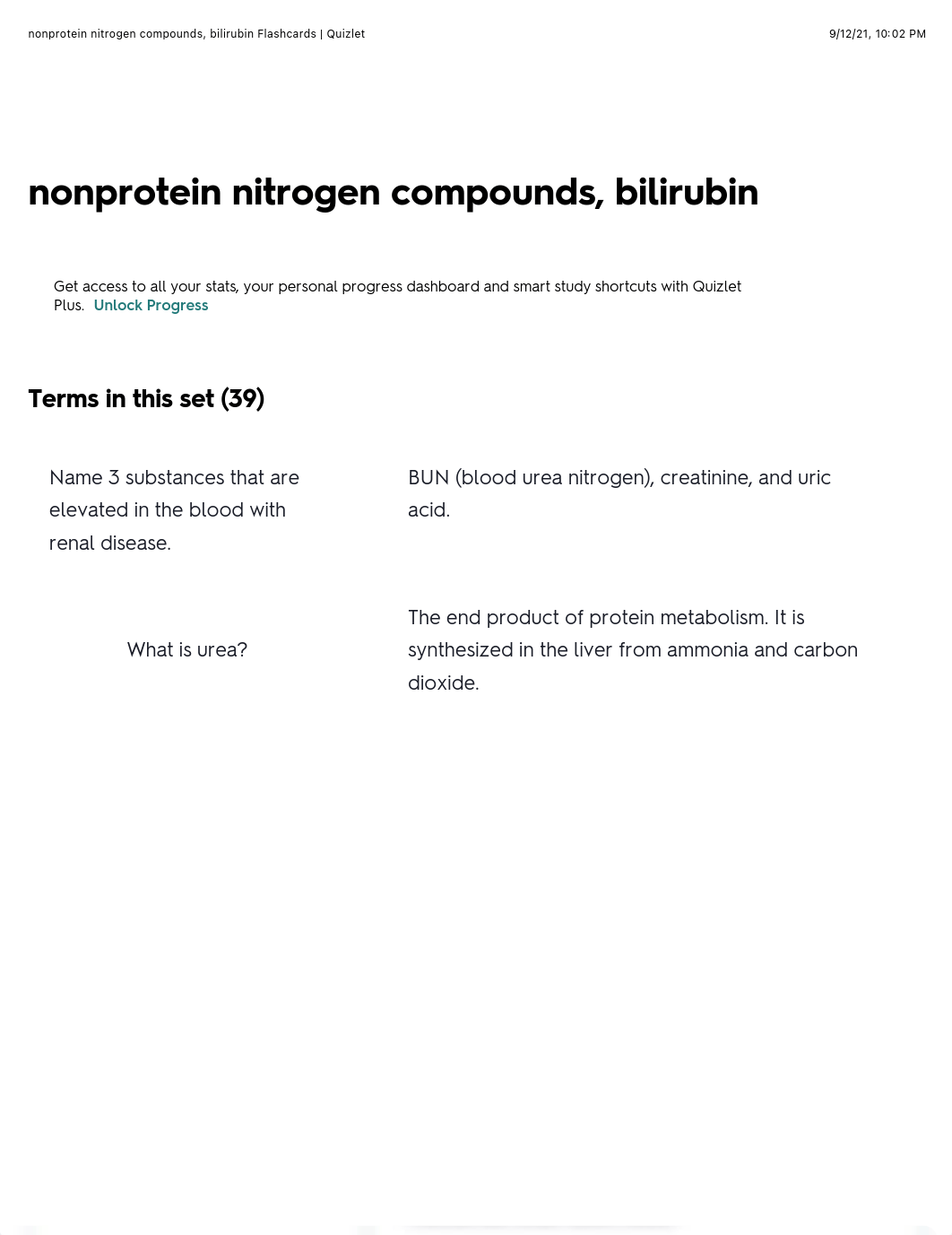 nonprotein nitrogen compounds, 1bilirubin Flashcards | Quizlet.pdf_dxpqeogl6oq_page1