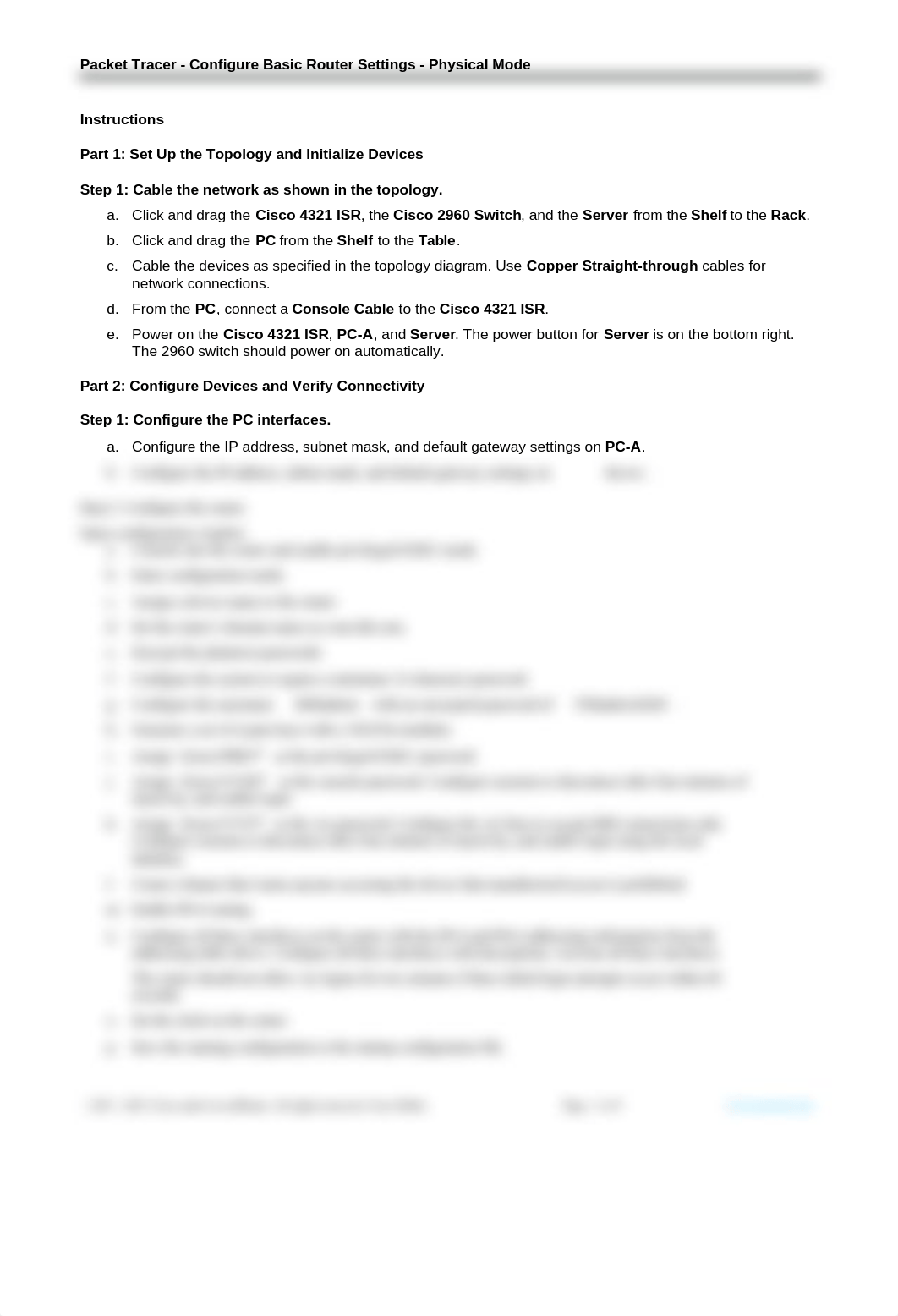 1.6.2 Packet Tracer  - Configure Basic Router Settings - Physical Mode.docx_dxps2mma1c7_page2