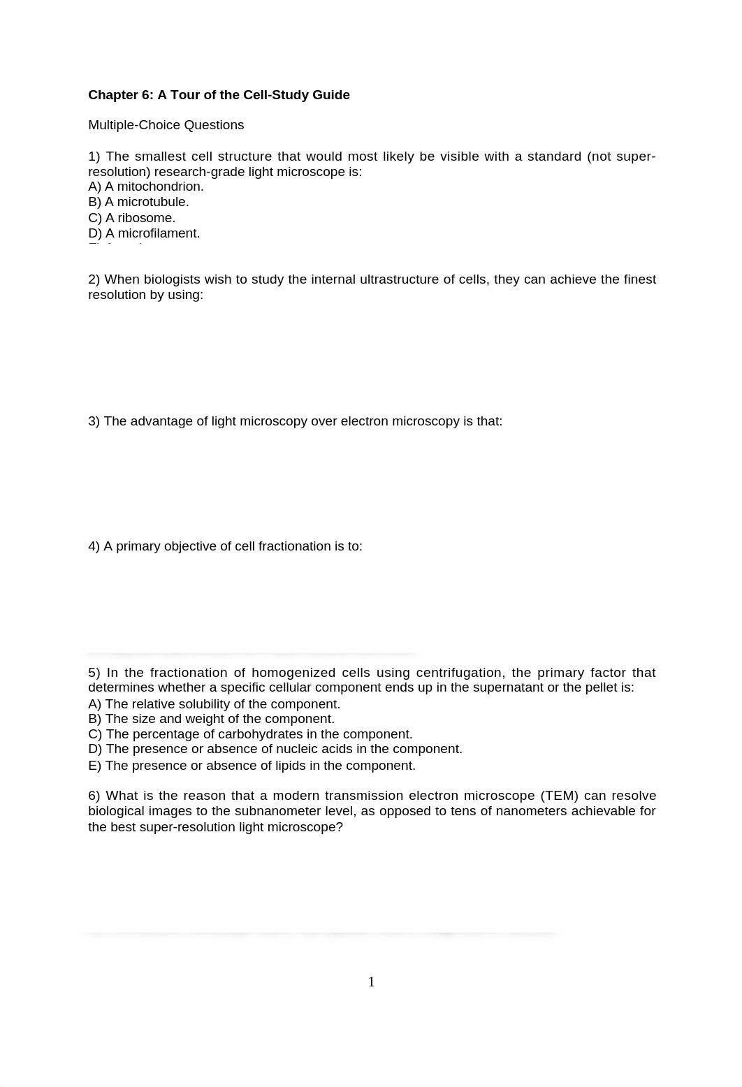 Chapter 6  A Tour of the Cell-Study Guide (1) (1)_dxpzv3tv4qr_page1