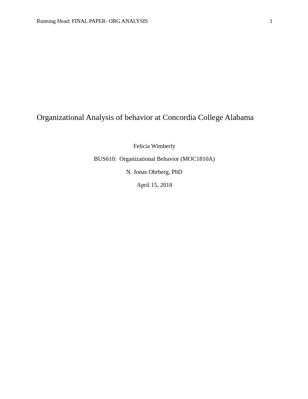 Organizational Analysis of behavior at Concordia College Alabama.docx_dxq67sj4qlw_page1