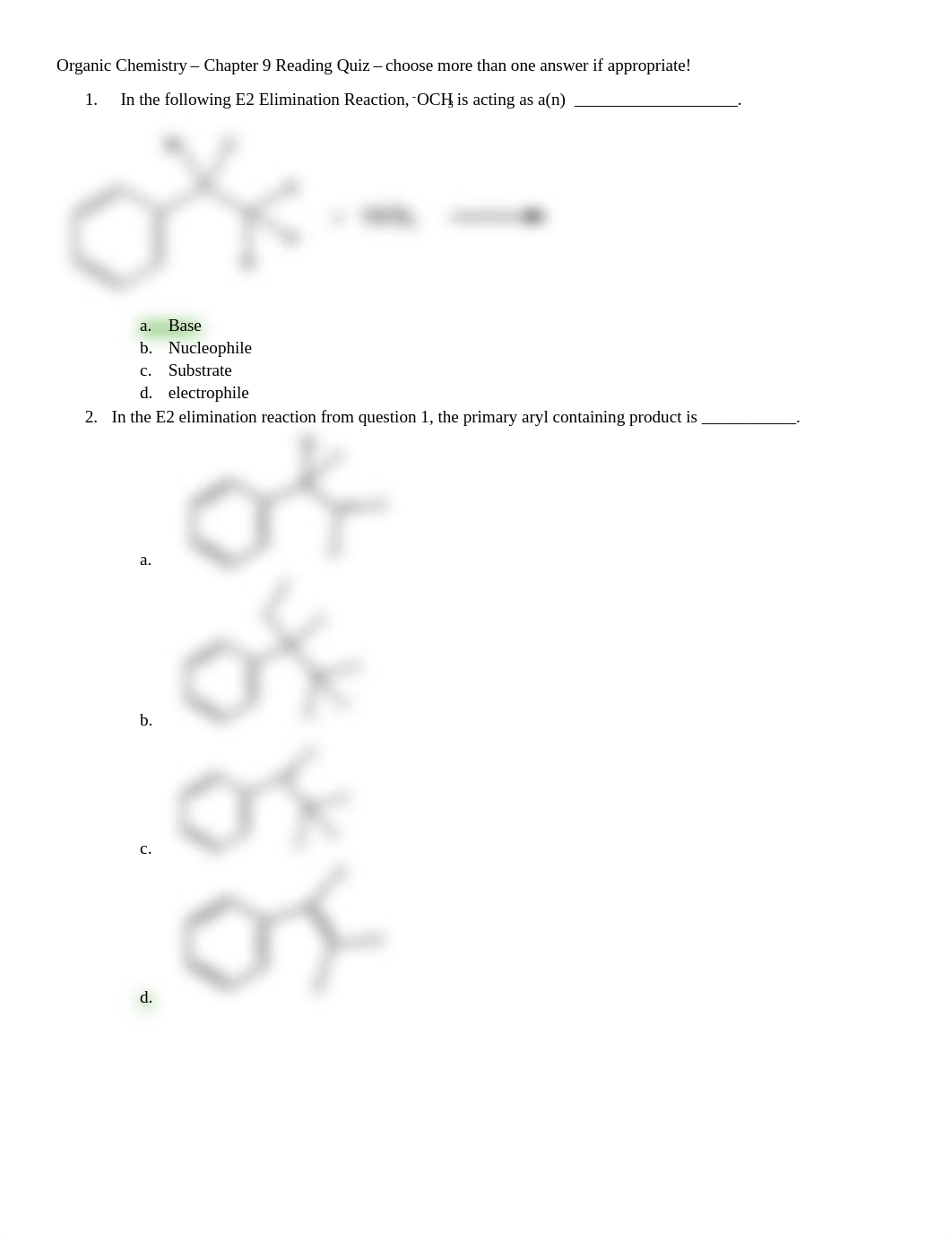 Organic Chemistry Chapter 9 Reading Quiz.pdf_dxqi4banfex_page1