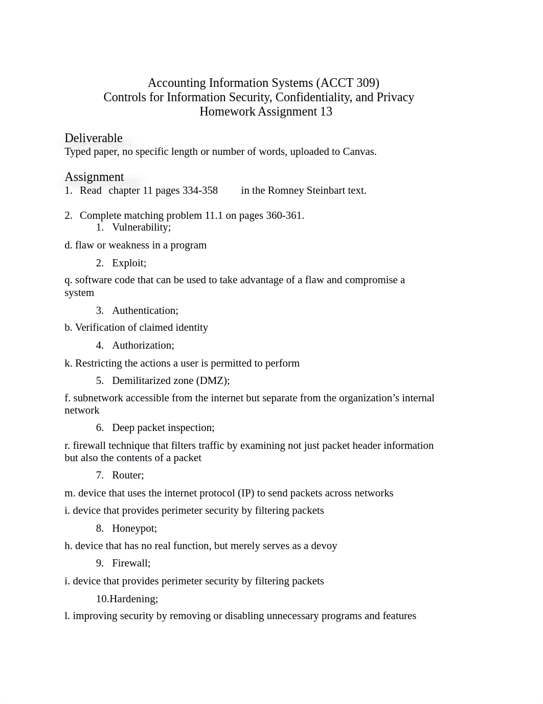 HW 13 Controls for Information Security, Confidentiality and Privacy.docx_dxqt6bn225z_page1