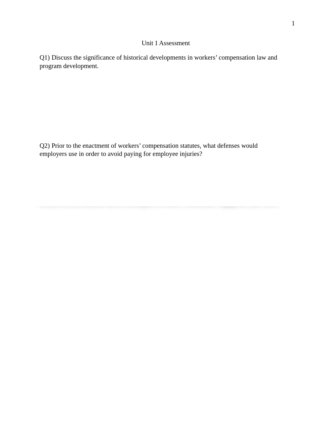 Workers Compensation Unit 1 Assessment.docx_dxr09mluzyi_page1