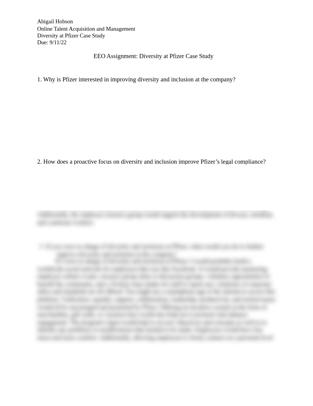 EEO Assignment Diversity at Pfizer Case Study.docx_dxr8npidnkw_page1