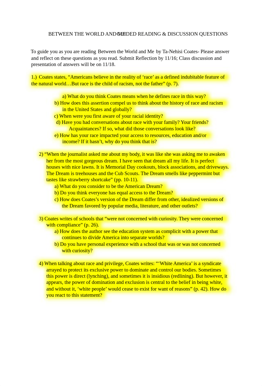 (Brianna King) Between the World and Me - Reflection Questions (2).docx_dxrneyljg95_page1