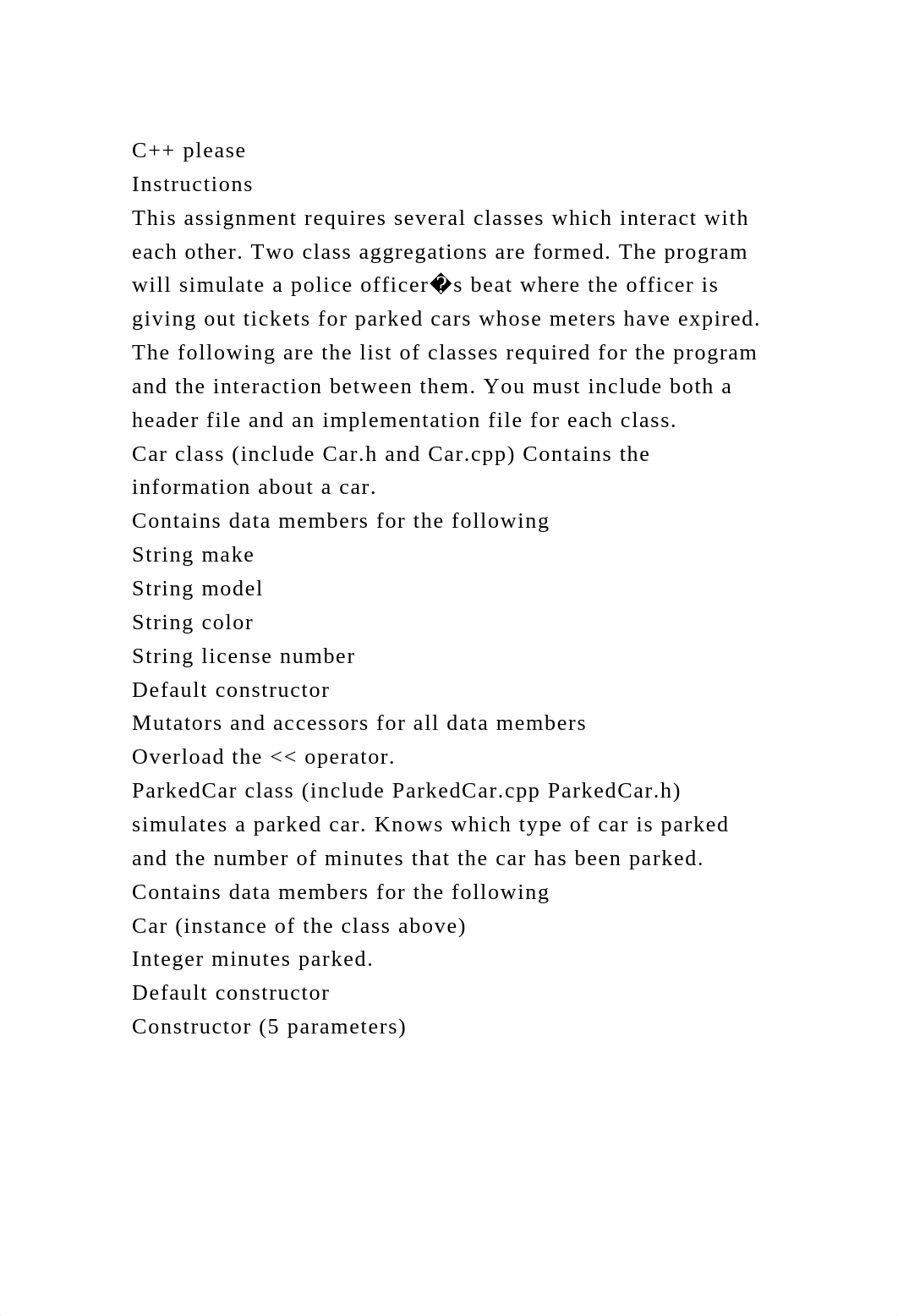 C++ pleaseInstructionsThis assignment requires several classes w.docx_dxrnq16078h_page2