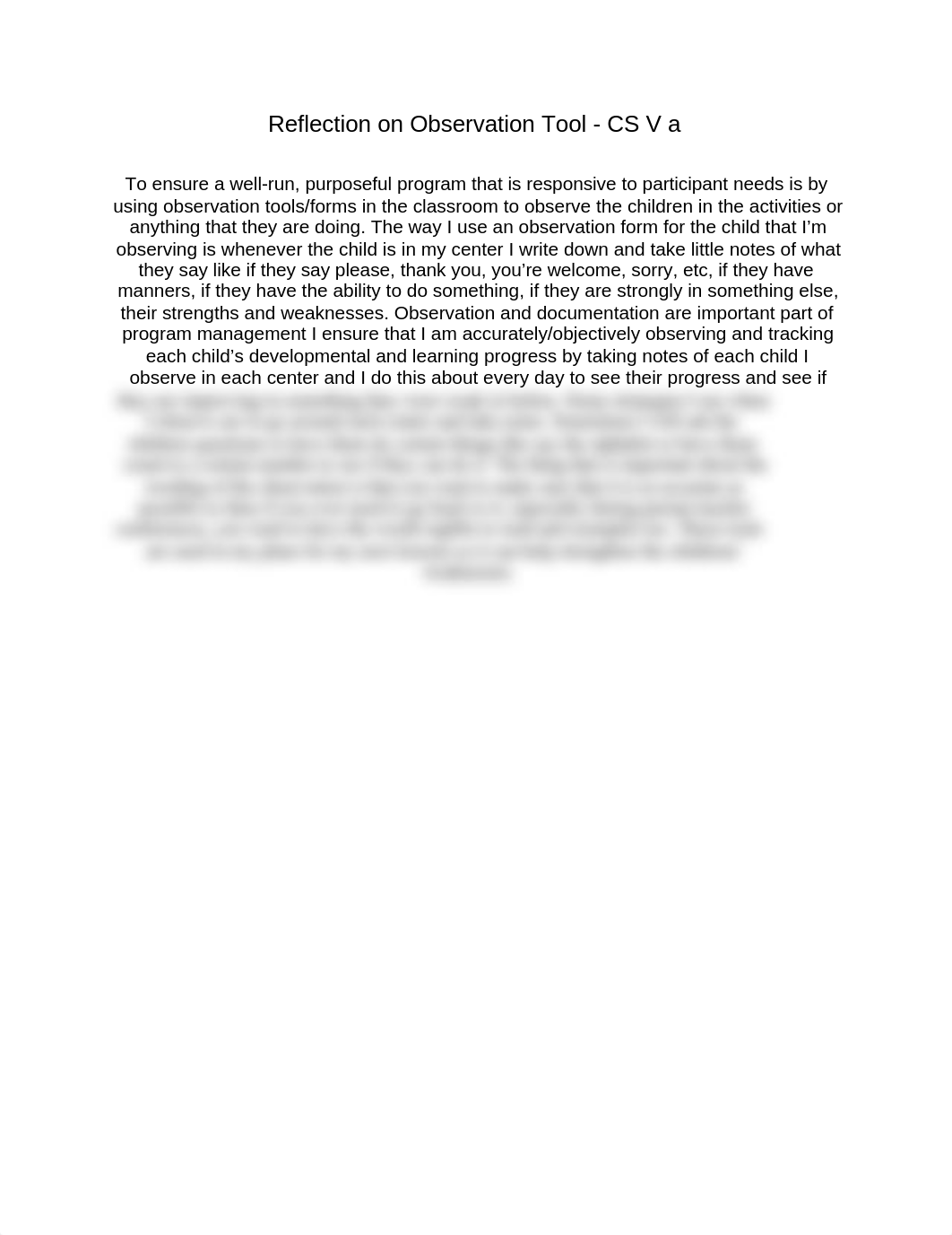 CDA - CS V a Reflection on Observation Tool.docx_dxrop4nlcii_page1