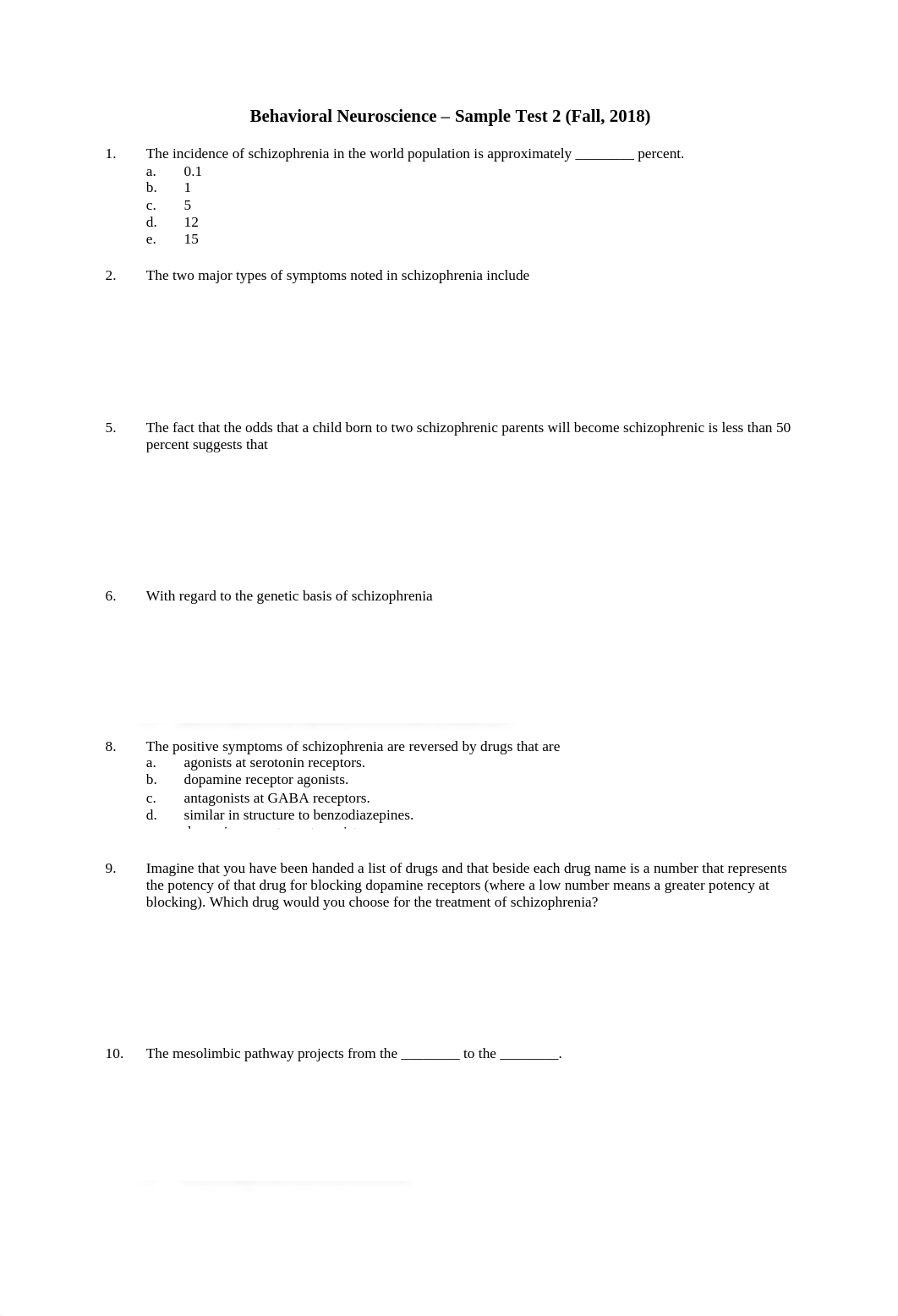 Behavioral Neuroscience - Sample Test 2 (Fall, 2018) 2019-06-21 04_11_14.pdf_dxrqqeofa61_page1