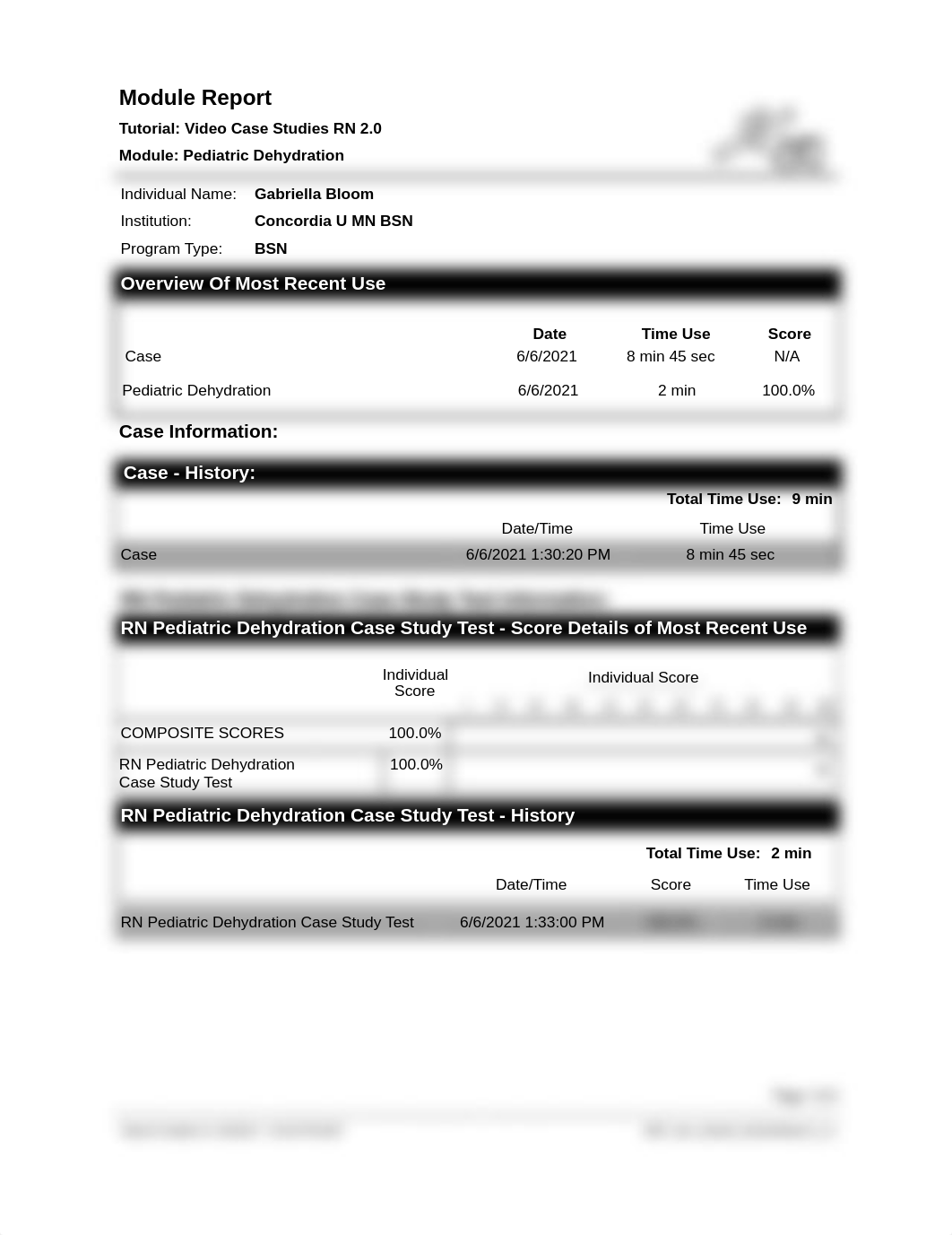 410L - Video Case Study Pediatric Dehydration - Score.pdf_dxrrf50vbvq_page1