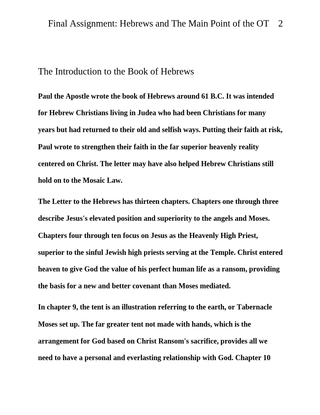 Hebrews and The Main Point of the OT.docx_dxrsxwz7h2s_page2