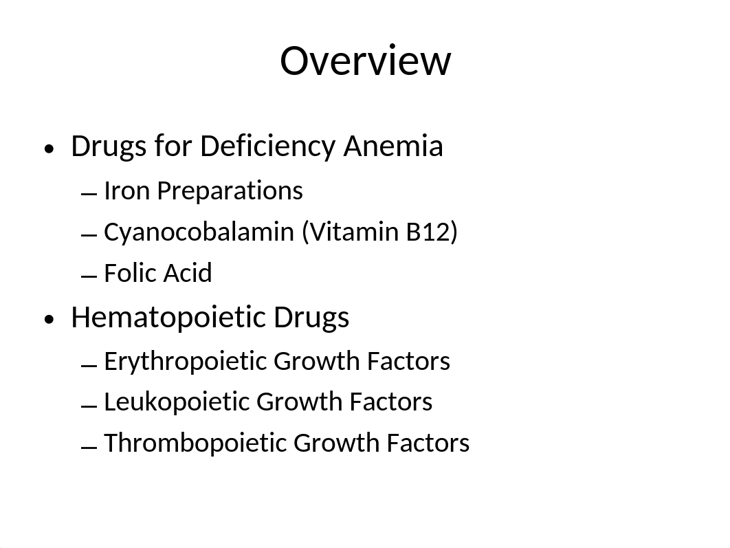 Drugs for Anemia, Leukopenia and Thrombocytopenia.ppt_dxrwyg587iq_page2