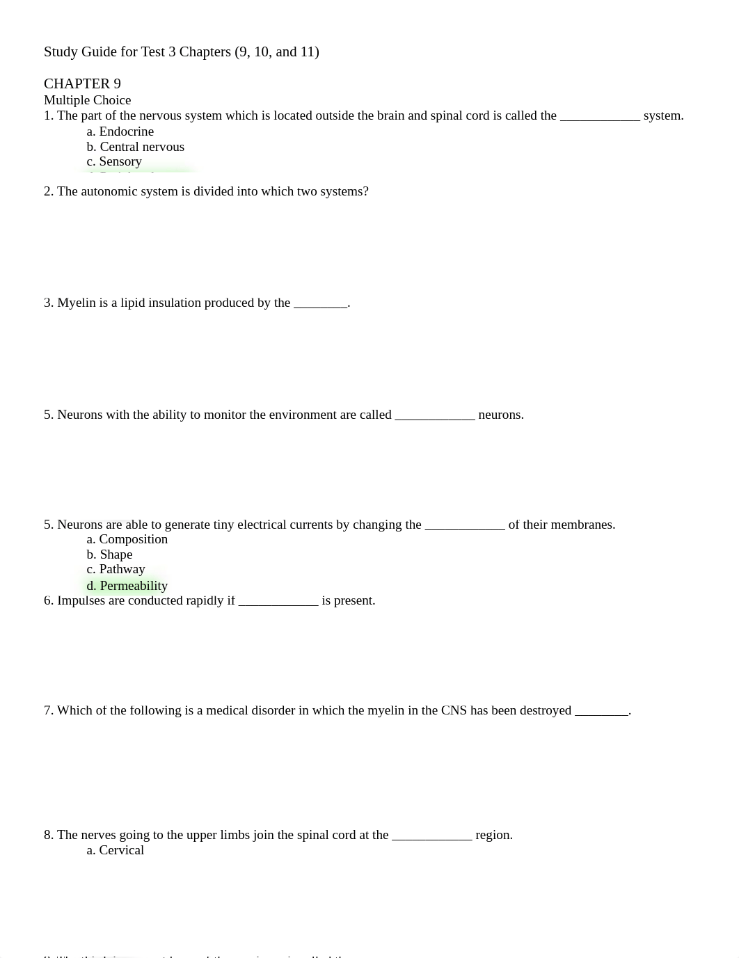 B 206 Study Guide for Test 3 Chs 9,10,& 11 FA 16.pdf_dxs8pmwi1xt_page1