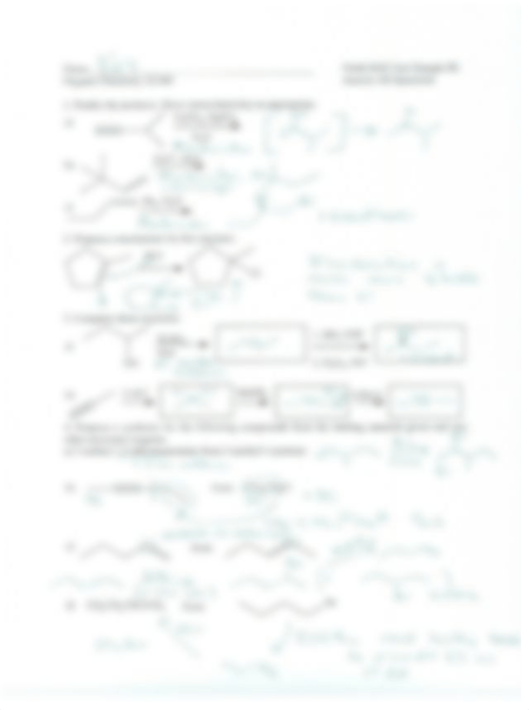 Organic Chemistry Drill Manual 7.3ed CHEM 2210-Module 9A-Sample B Answer Key.pdf_dxsdtcb9q93_page1