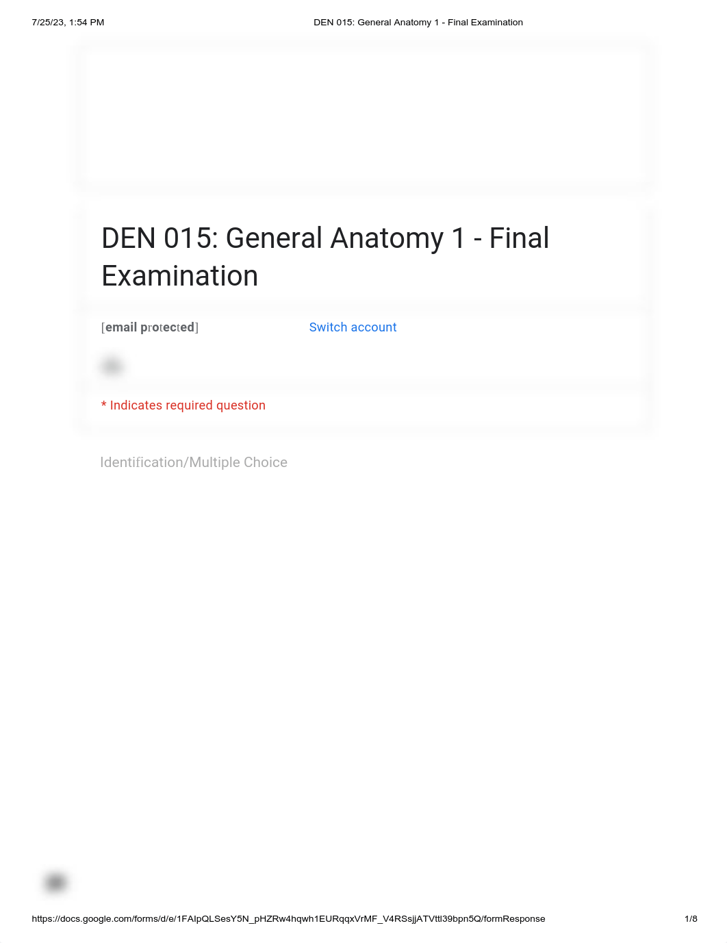 DEN 015_ General Anatomy 1 - Final Examination.pdf_dxsf774bdu6_page1