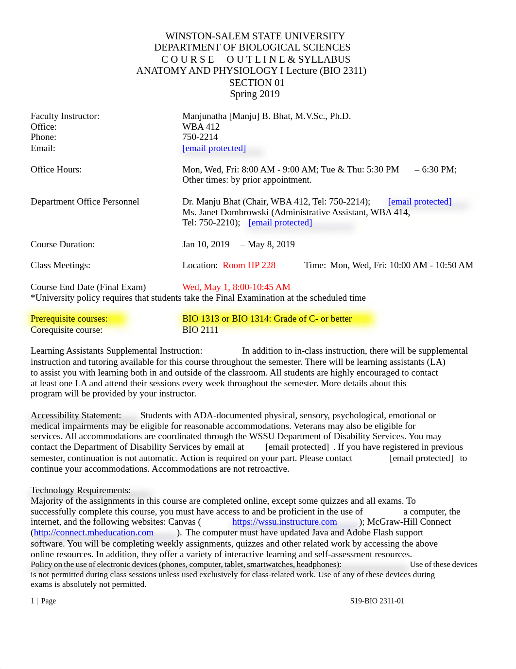 S19-BIO2311-01 Syllabus.pdf_dxt7d3oryy6_page1