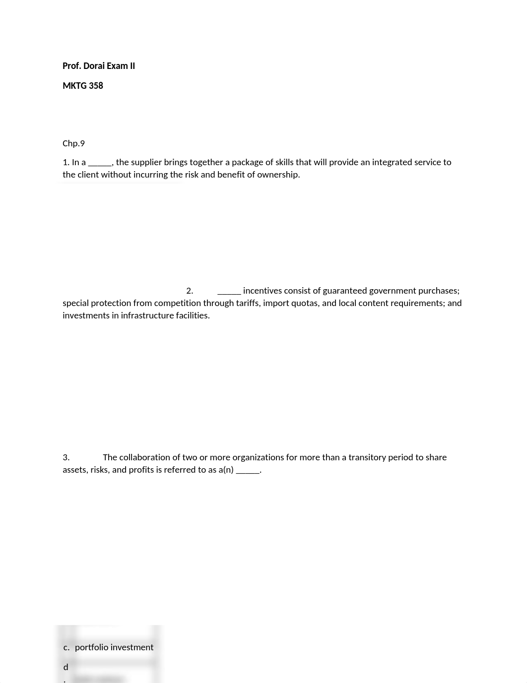 MKTG 358 Dorai Exam 2 (all questions).docx_dxt969aofib_page1